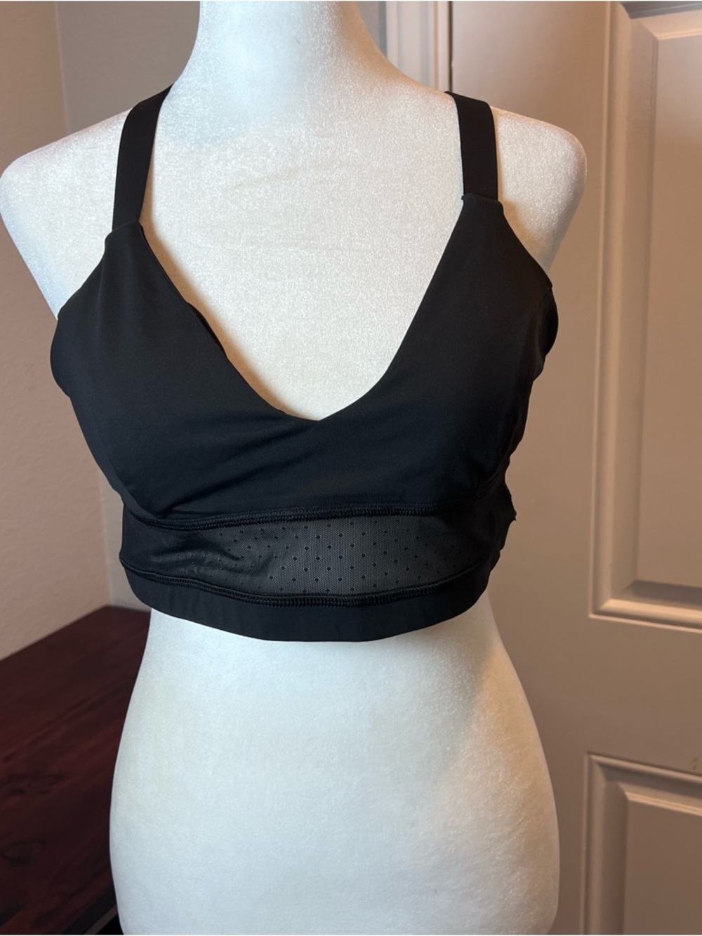 lululemon athletica Black V-Neck Sports Bralette